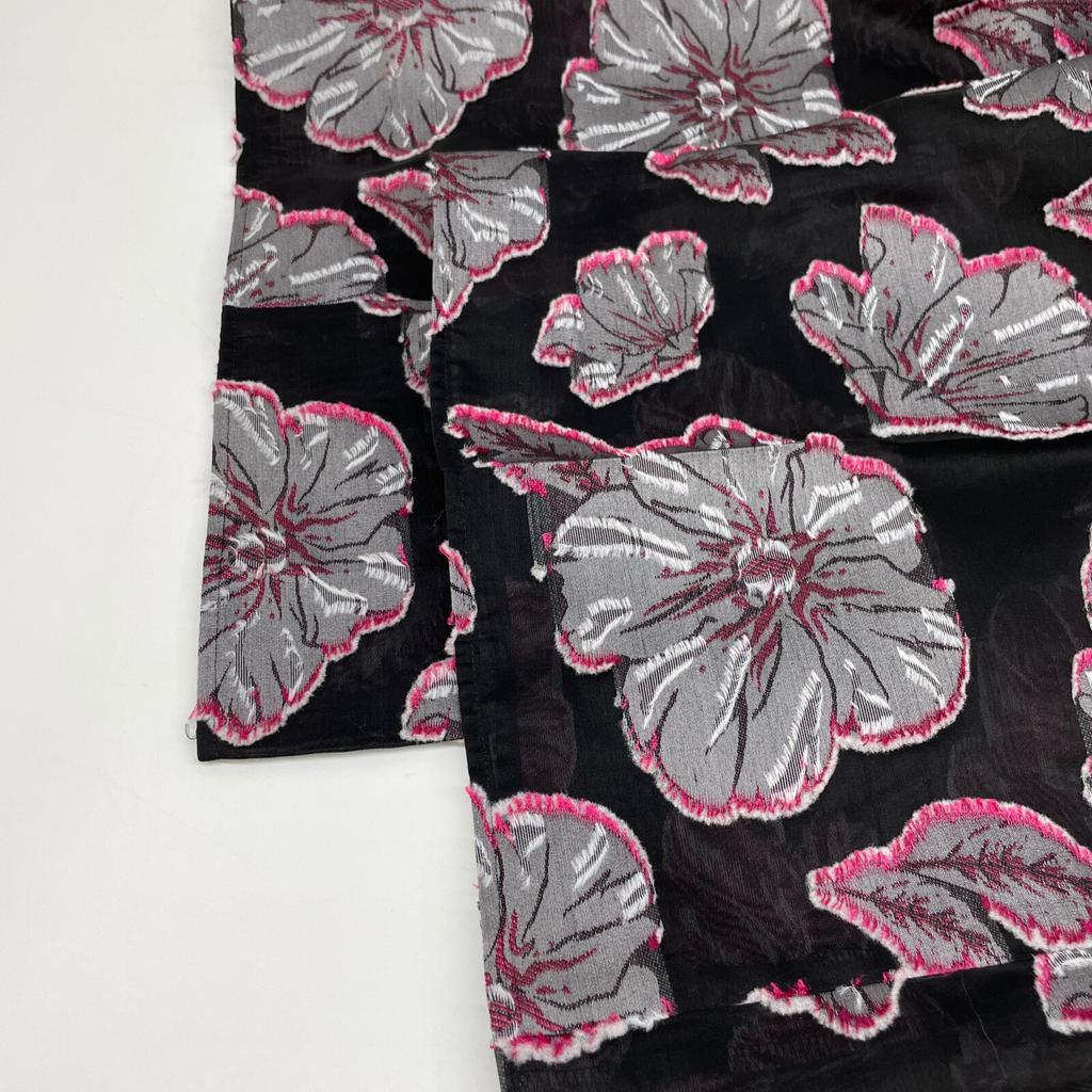 EBONY Black Rose of Sharon Wide Pants Bottoms 1 blackUsed