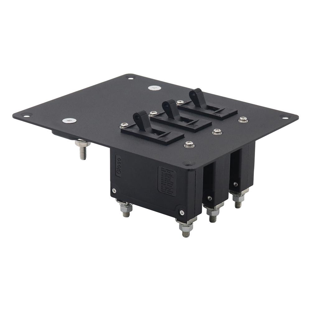 Manual-Off Hydraulic Circuit Breaker with Integrated 5+2Way 100A Busbar Aluminum