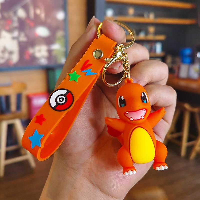 Pokémon Keychain Anime Doll Gengar Pikachu Plusle Minun Car Couple Backpack Desktop Decoration Toy Giftfashion Anime