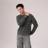 Levis 3D Gedrehter Blume Bequem Hautfreundlich Einfach Einfarbige Vielseitig Fauler Stil Strickpullover Unisex Pullover 0058W-0002