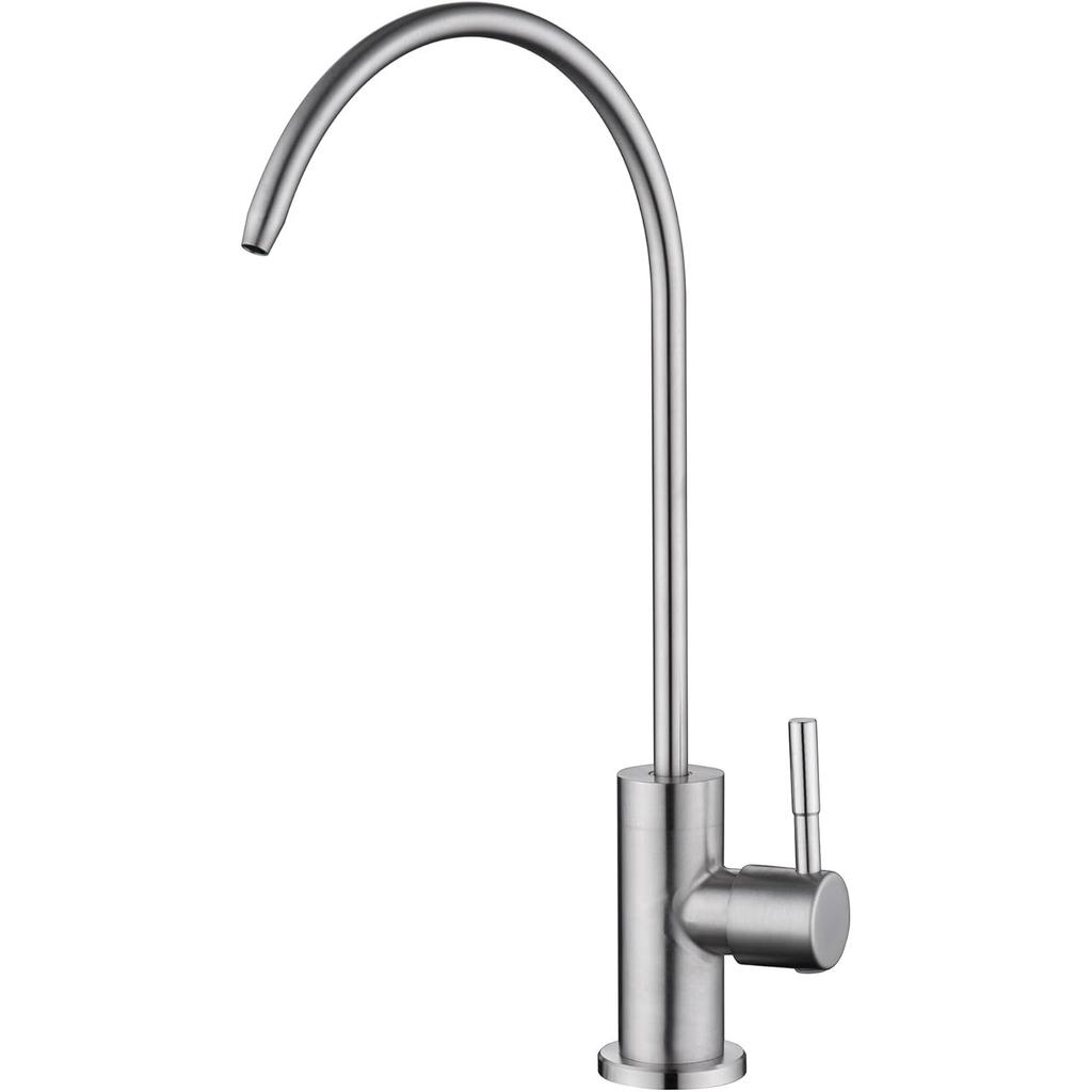 NSF Certification 100% Lead-Free Kitchen Water Filter Faucet SUS304 Stainless Steel, Brushed Gold Drinking Water Faucet for Kitchen Sink