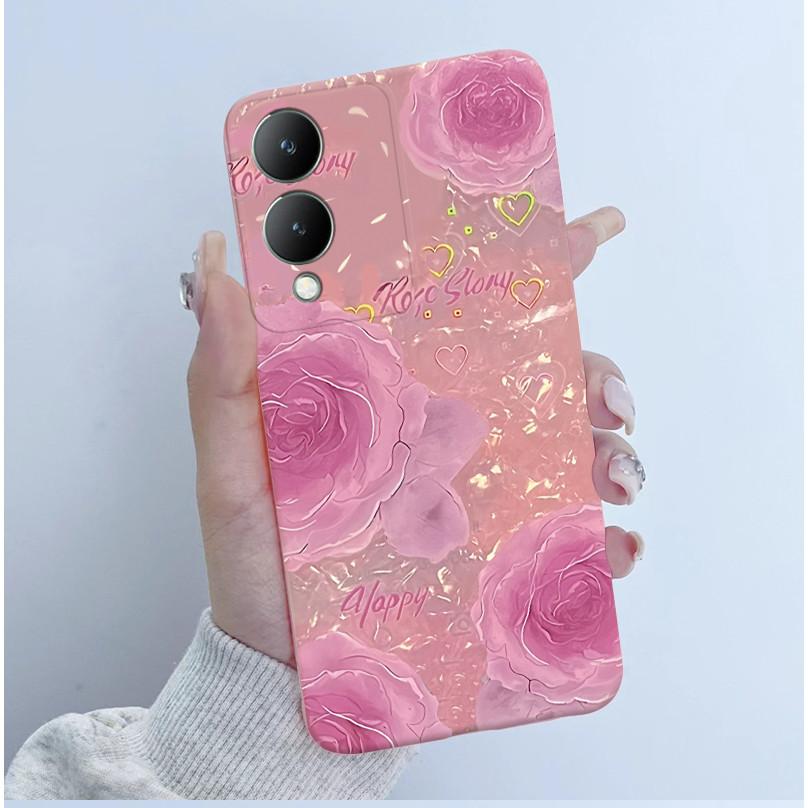 Cute Astronaut Panda Cartoon Phone Case For Vivo Y17s 2023 Casing TPU Slim Back Cover For Vivo Y17S 4G V2310 Soft Silicone Cases