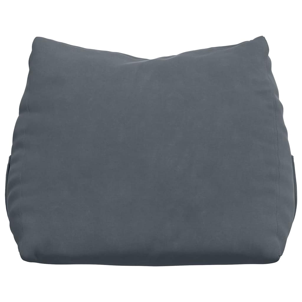 Back Cushion Dark Gray 45 x 20 x 35 cm Cord Fabric