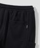 AGOD (Fleece-Lined) Side Big Pocket Wide Sweatpants [Black]