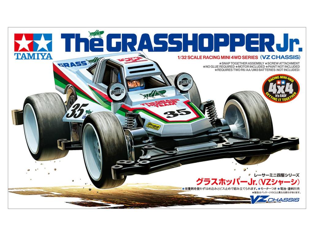 Tamiya Racer Mini 4WD Series 105 Grasshopper VZ Chassis 18105 No. Jr. (Mini 4WD)