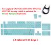 Xiaomi G913 Custom Keycaps, Compatible with G913 TKL, G915, G813, G815 Mechanical Keyboards, Light Transmissive (111 Keys in Total)