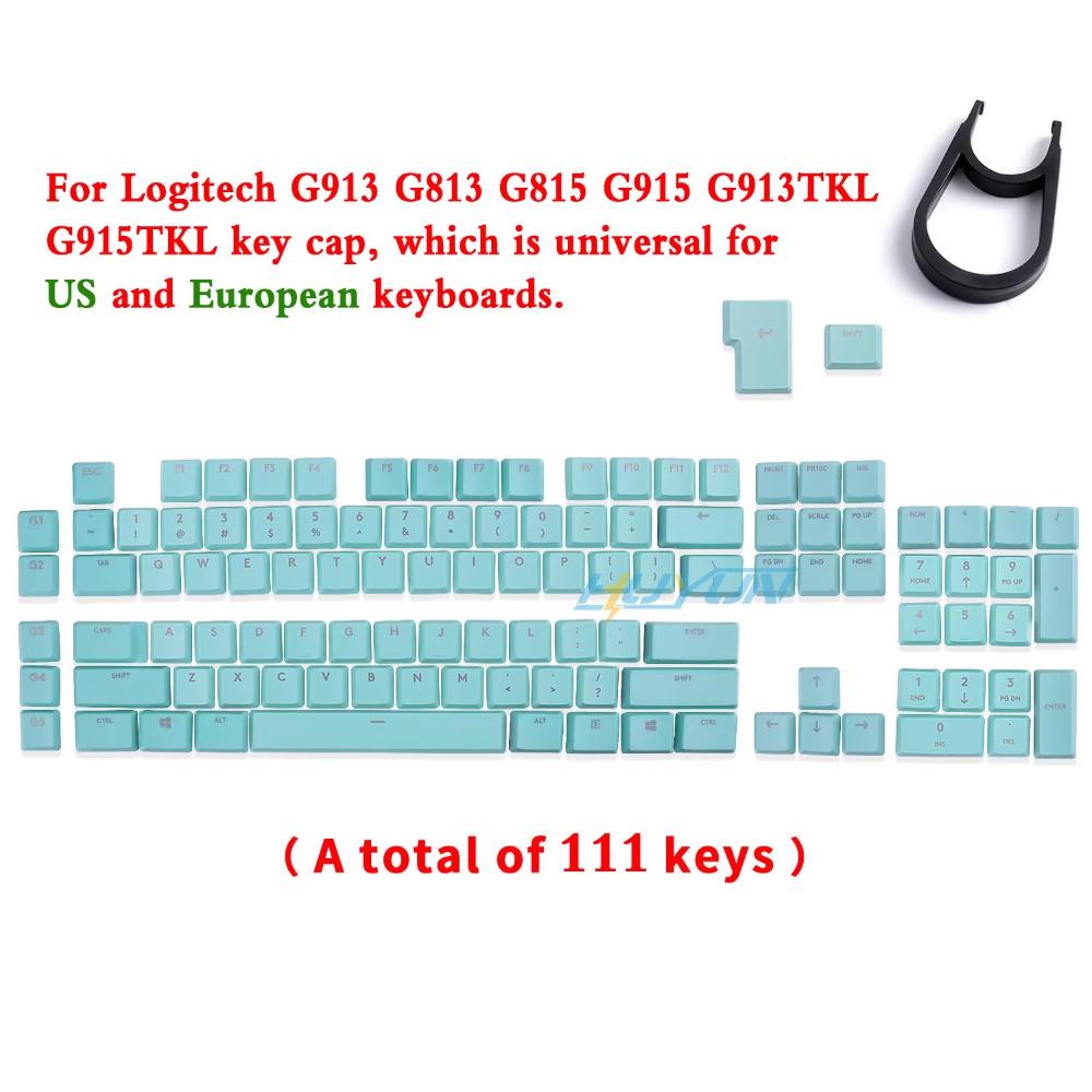 Xiaomi G913 Custom Keycaps, Compatible with G913 TKL, G915, G813, G815 Mechanical Keyboards, Light Transmissive (111 Keys in Total)