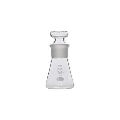Shibata Scientific 20mL Erlenmeyer Flask with Stopper, 010330-020A, Single