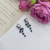 Cercei din argint cu nano safir 3.625ct (2174660)