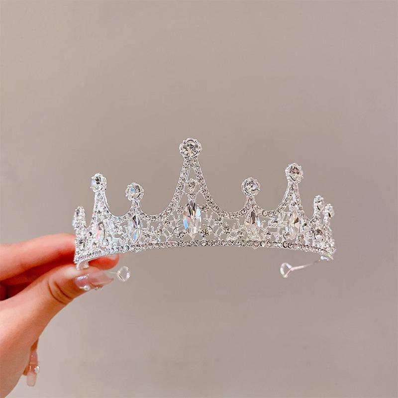 Dívčí princeznovská korunka sponka do vlasů ozdoba hlavy - Dětské vlasové doplňky na narozeniny a vystoupení