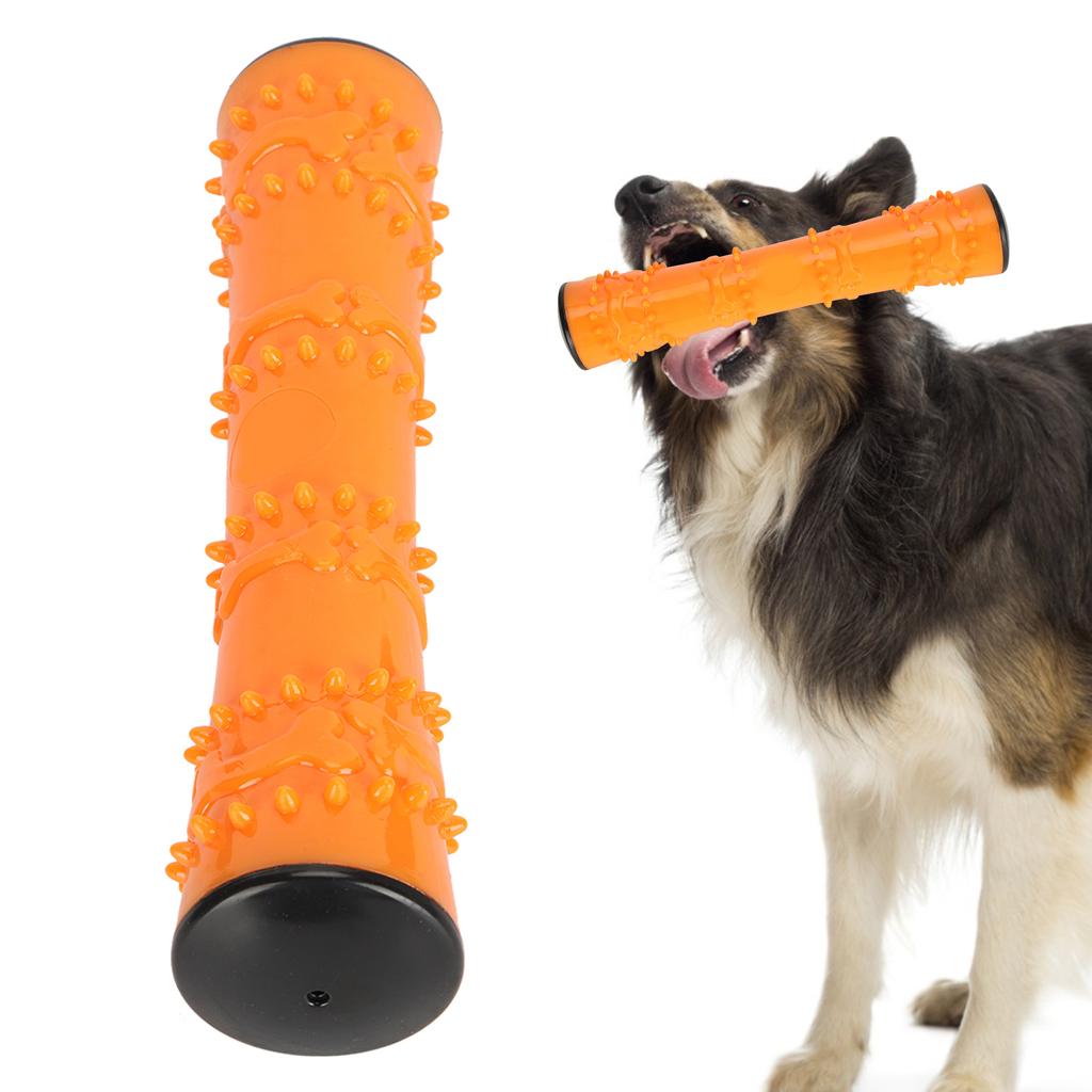 Dog Chew Toy Teeth Cleaning Stick with Sound Pet Interactive Molar Playing Toy