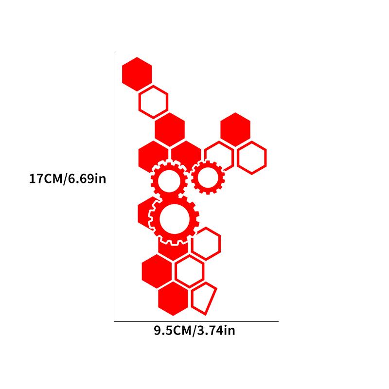 

1шт сотовые наклейки для мотоциклов, обтекатель для мотокросса, топливный бак, скутер, водонепроницаемые виниловые наклейки для шлема мотоцикла своими руками 17X9.5CM