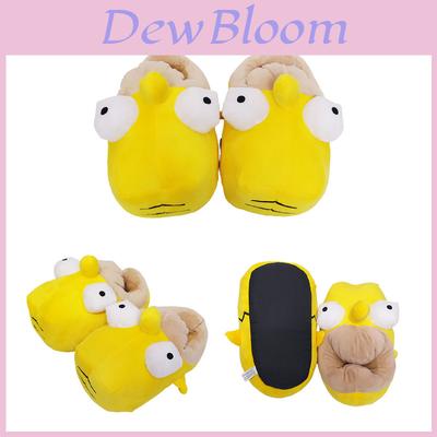 Pantuflas de Peluche 3D de Los Simpson Cálidas Cómodas y Acogedoras Zapatos de Invierno para Interiores