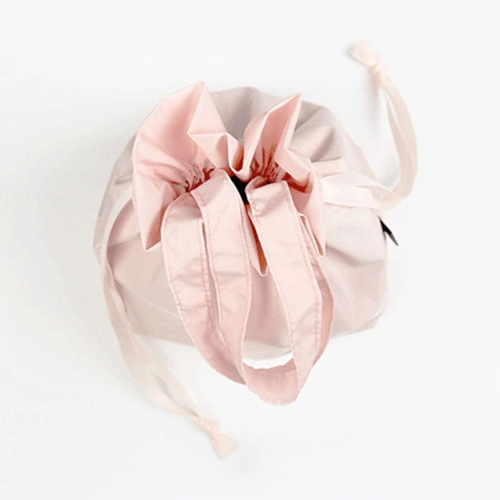 Storage Cosmetic Bag Portable Canvas Bucket Bag Cute Drawstring Bag  Girls