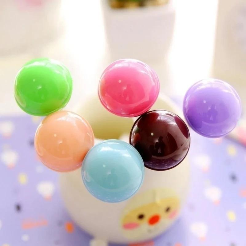 1Pcs Candy Color Novelty NEW Sweet Gift Decorated School Office Korean Style Stationery Pen Lollipop Gel Ink Pens