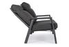 Sofa 2 Osobowa Bolzano Kanva Aluminum Antracyt