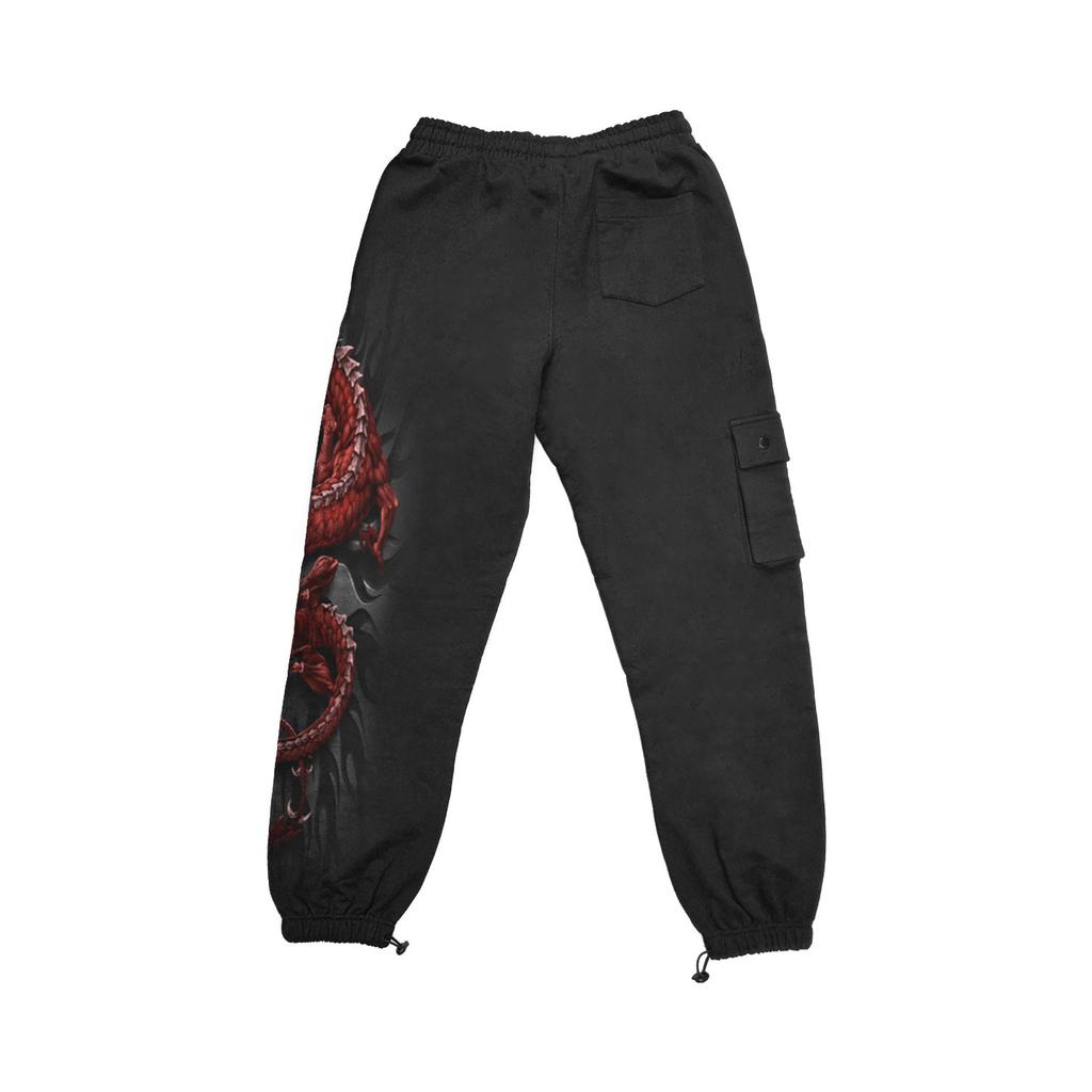 Spiral Direct Unisex Adult Oriental Dragon Cargo Jogging Bottoms