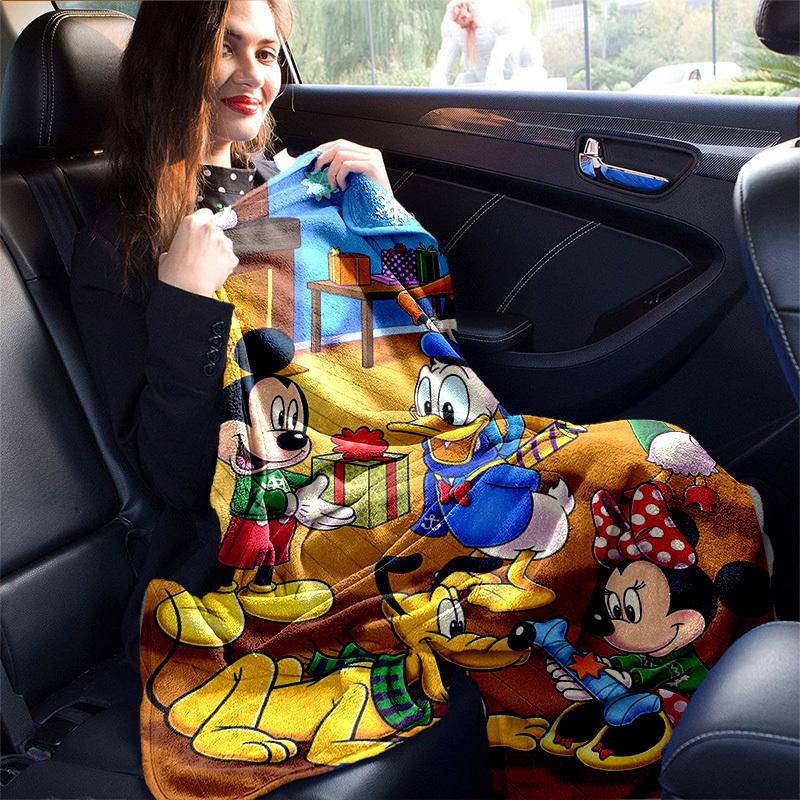 1 szt., Przytulny wystrój domu: Koc Sofa Disney, Idealny do Sypialni, Salonu, Podróży, Kempingu