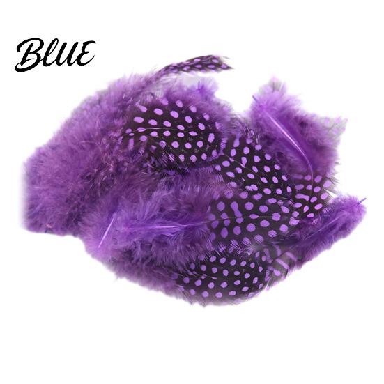 Feather Decorations for Colors 4.5-10cm Natural Chicken Guineahen Feathers Crafts 50Pcs Tail Bright Colored DIY