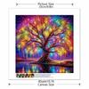 New Arrival 5D DIY Full Circle Diamond Painting "Colorful Tree" Embroidery Cross Stitch Home Decor Gift