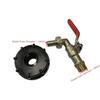 IBC Tank Messinghahn Adapter S60X6 Gewinde 10mm Gartenschlauchanschluss Wasserhahn Tank 1000 Liter IBC Tank Ventilstutzen