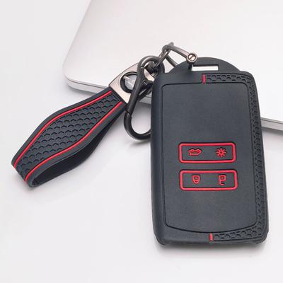 Key Fob Cover for Renault Koleos Kadjar Megane Talisman Espace Captur Clio Scenic with Keychain Anti-Scratch Guard Shockproof Protection