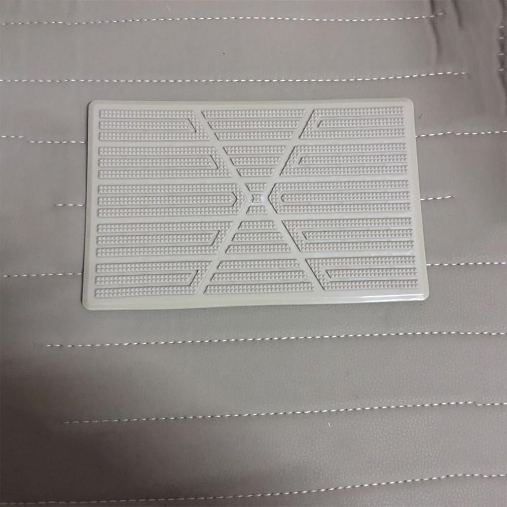 Beige PVC Car Foot Carpet Pad Heel Mat Pedal Patch Cover Mat Easy To Maintain