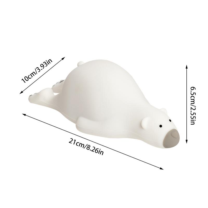 Bear Lamp 3 Levels Bear Bedroom Decor Rechargeable Tap Light Home Decor For Girls Boys Nursery Bedside Home Office Hotel Table