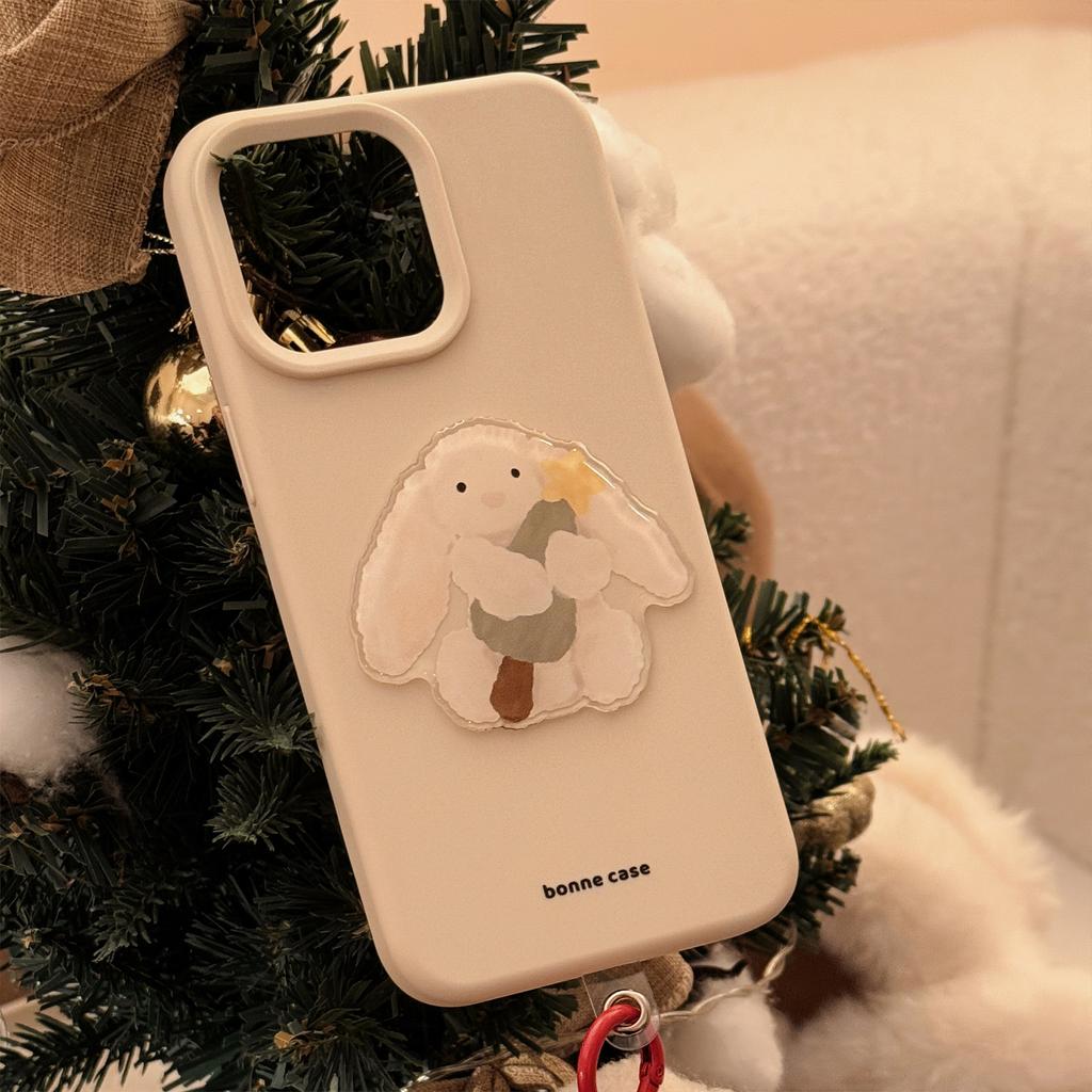 Christmas Tree Rabbit Iphone16 Mobile Phone Case Apple 15 Soft 13 Three Dimensional 17pro Max Suitable for 12