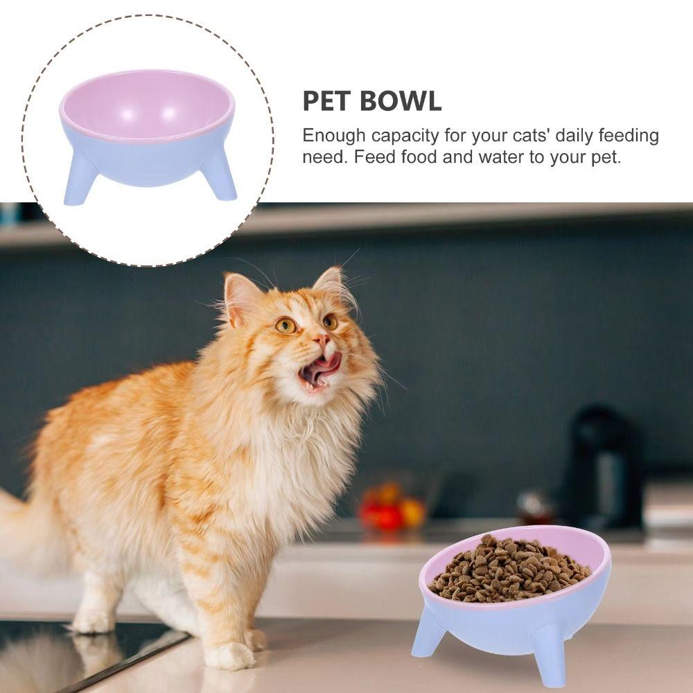 15° Inclination Pet High Footed Bowl Anti Vomiting Elevated Pet Feeder Bowl  Dog Accessories