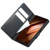 QIALINO For Samsung Galaxy Z Fold7 5G Case with Card Holder Genuine Cow Leather Stand Phone Cover