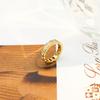 New 18K Gold Inlaid With Zircon Ring Wind Personalized Ring Jewelry Women'S Niche High-End Does Not Fade