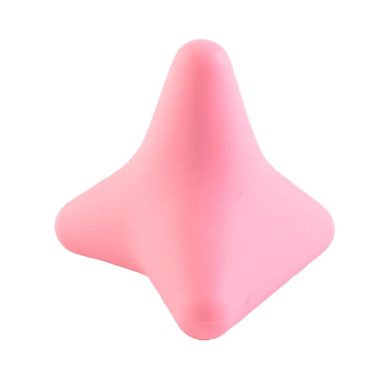 

Силиконовый массажный конус Треугольный расслабляющий аппарат Мяч для расслабления поясничной мышцы Грудной отдел позвоночника Спина Шея Лопатки Аппарат для йоги для ног розовый