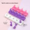 1 Set Non-Magnetic Fake Nail Holder Gel Polish Practice Display Stand Plastic Showing Shelf Nail Art Photography Tool