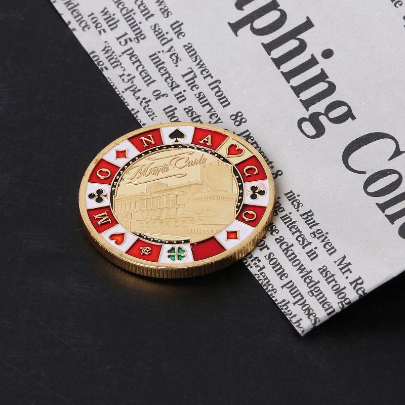 Monedas, moneda extranjera, monedas de oro, ciudad de juego Mónaco, monedas de la suerte, afortunado, Número 777, moneda conmemorativa