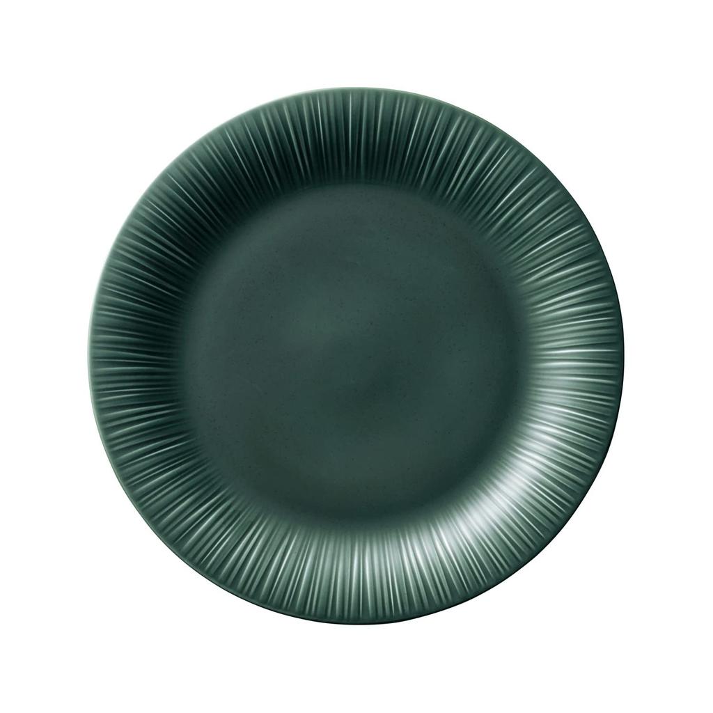 Noritake Coniferous Plate, 24cm, Teal, Microwave and Dishwasher Safe, Teal Fine Porcelain (White), 1725L/90016