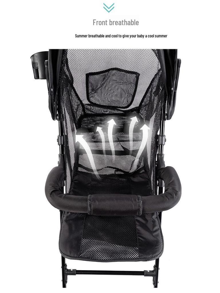 Lightweight Foldable Baby Stroller for Sitting or Lying