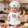 Infant Cook Photography Props Set Apron And Hat Polyester Costume For Newborns Ideal For Baby Photos Taking