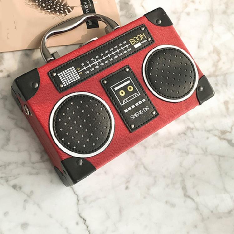 Radio Shaped Crossbody Bag for Women Shoulder Bag Handbag Evening Clutches Purse