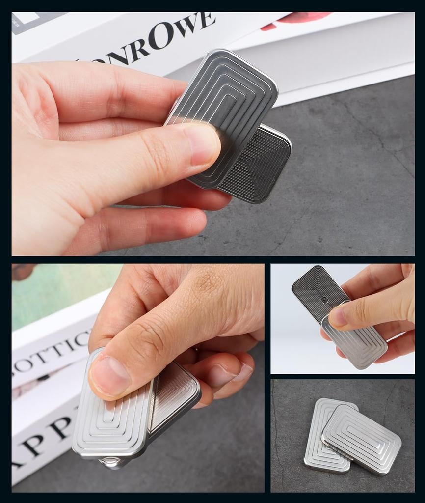 YIK TUNG Fidget Slider, Fidget Toy, Time Killer, Square Shape, Stress Relief, Adult Desk Toy, Gift, Christmas