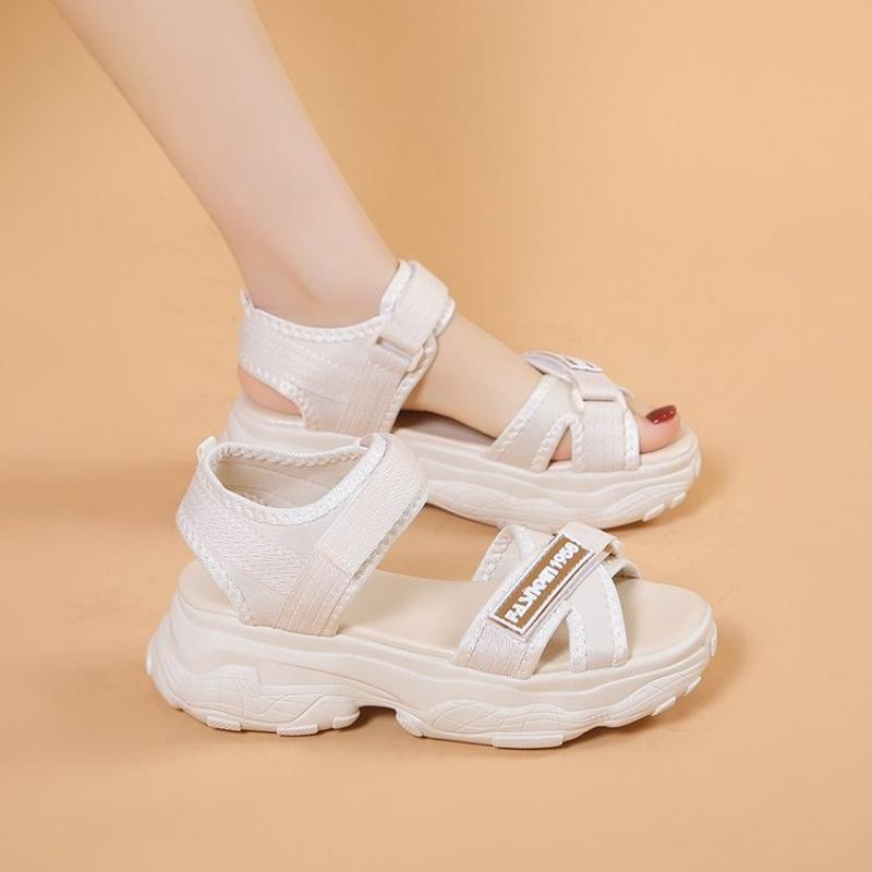 Fashion Retro Women's Shoes Summer New Anti Slip Flat Shoes Fashion and Versatile Women Sandals Soft Sole Simple Women Sports Sandals