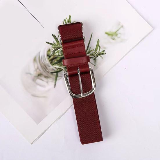 Adjustable Holes Baseball Belt Elastic Design Youth Adults Comfortable Stretch Strap Waistband Faux Leather Belt Sports Accessory