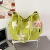 Convenient Corduroy Star Crossbody Bag with Pendant Perfect for Daily Outings
