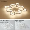 Simple Modern Flower Petal Creation Warm Bedroom Ceiling Lamp