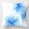 45x45cm Modern Geometric Cushion Cover Art Blue Marble Print Pillowcase Car Sofa Office Waist Throw  Home Decor