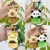 Charming Capybara Plush Keychain Coin Purse For Students Perfect Miniature Gift