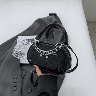 Advanced Fashion Bag For Women  New PU Solid Summer Designer Versatile Crossbody Bag Handheld Small Round Bag