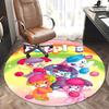 Popples,Character Print Chair Mat Round Rug Office Carpet, Non Slip, Suitable for Living Rooms, Bedrooms,Decor1205630a