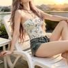 Strapless Cropped Top for Women,Korean Hot Girl Style Slim Fit Soft Crop Top,Summer Casual Beach Wear,Pair with Skirts