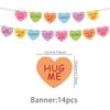 Valentine'S Day Party Supplies Love Flag Decoration Tableware Valentine'S Day Party Confession Atmosphere Arrangement Props